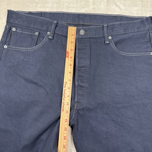Levi's 501xx Jeans Men's 40x34 Button Fly Classic Straight Leg Dark Wash Indigo - Picture 11 of 12